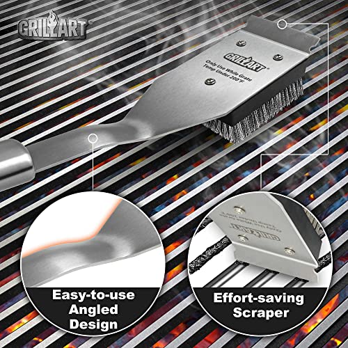 BBQ Grill Brush and Scraper - 16.5" Size