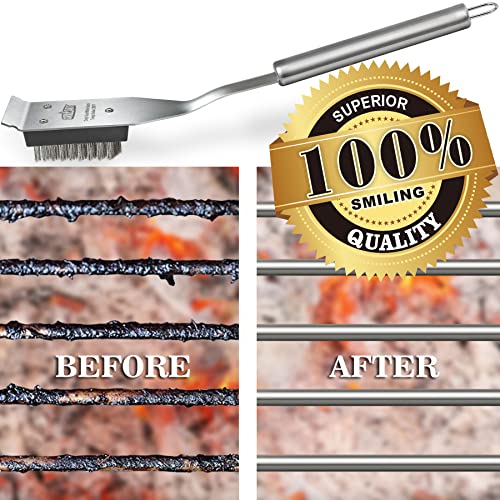 BBQ Grill Brush and Scraper - 16.5" Size