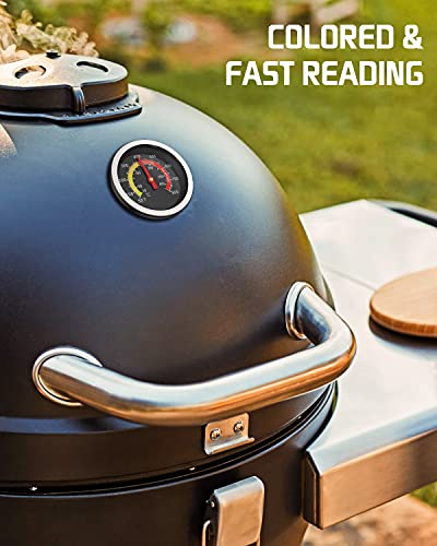 Grill Temperature Gauge with Colored Zones