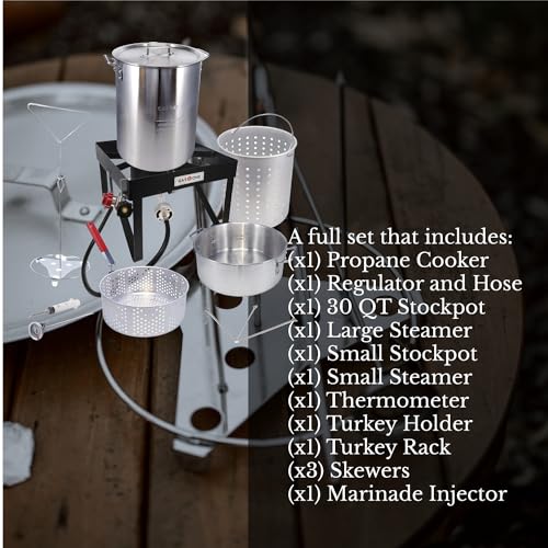 Turkey Fryer Propane Burner Kit with Regulator