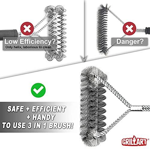 GRILLART Bristle-Free BBQ Grill Brush