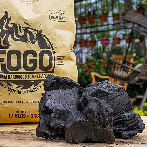 FOGO Premium Oak Hardwood Lump Charcoal, 17.6 lb
