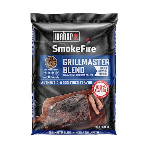 Weber Grillmaster Blend Hardwood Pellets, 20 lb