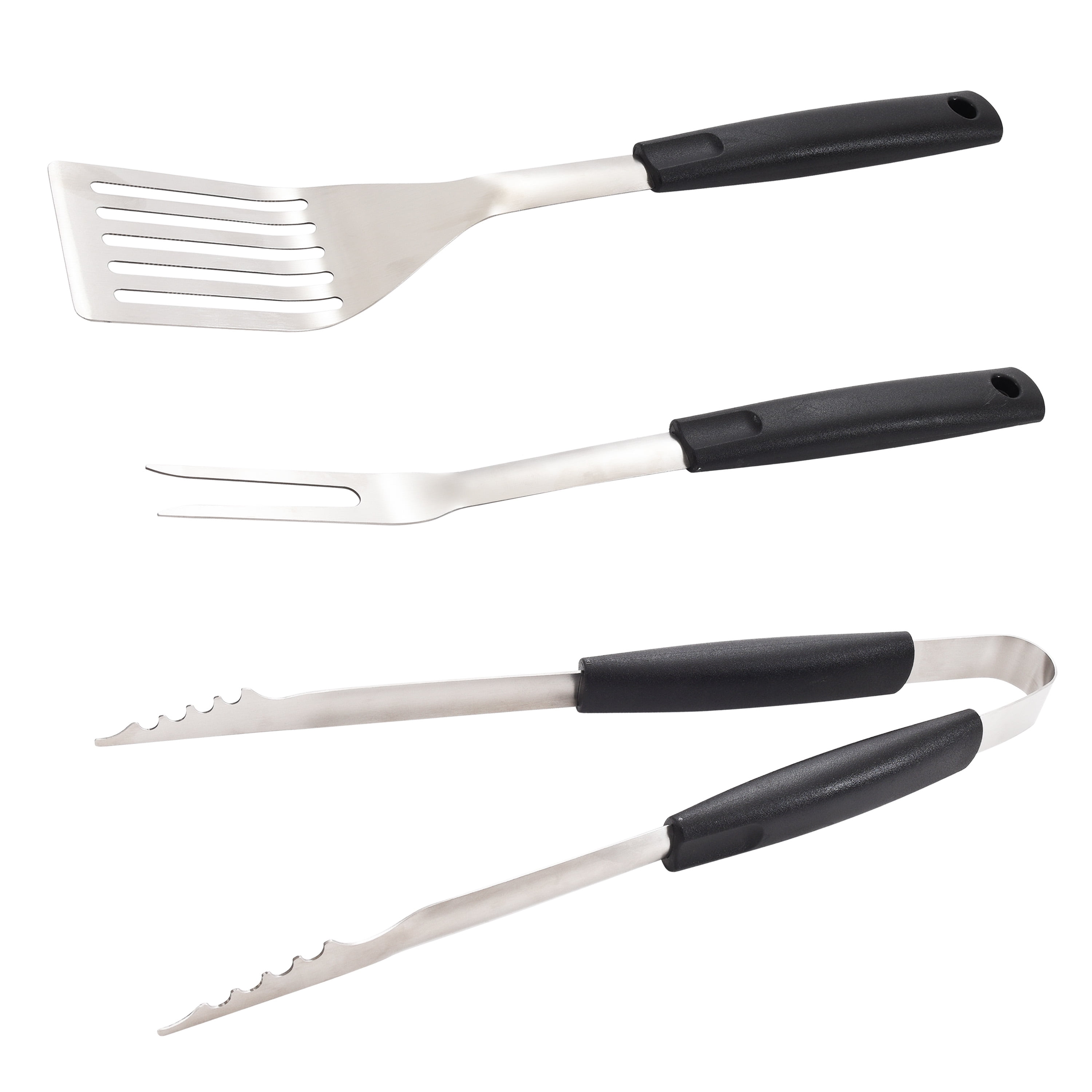 3 Piece Stainless Steel BBQ Grill Tool Set
