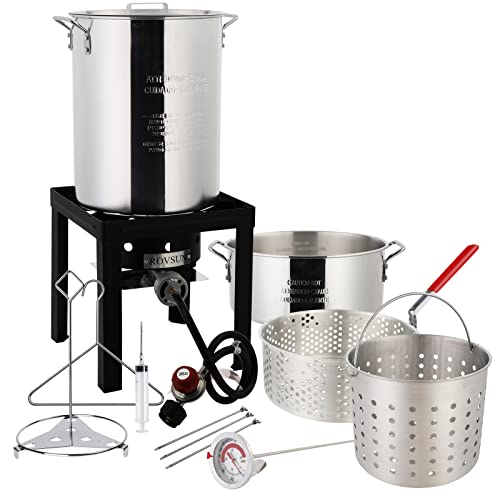 ROVSUN 30QT Turkey Fryer Kit with Propane Burner