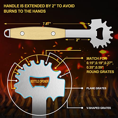 Bristle-Free BBQ Grill Scraper for Safe Cleaning
