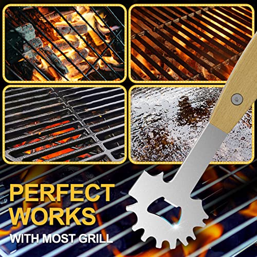 Bristle-Free BBQ Grill Scraper for Safe Cleaning