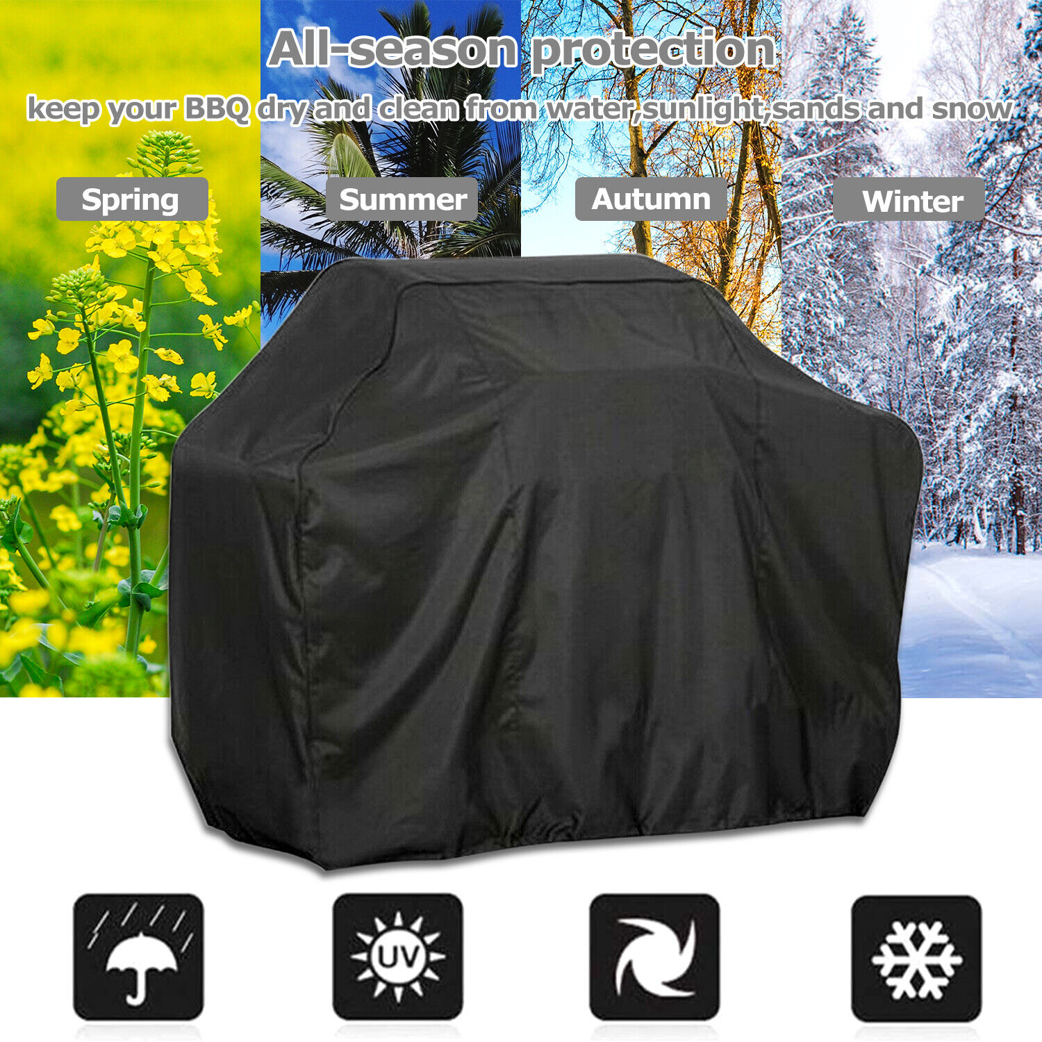 Waterproof Heavy Duty BBQ Grill Cover - 57 Inch