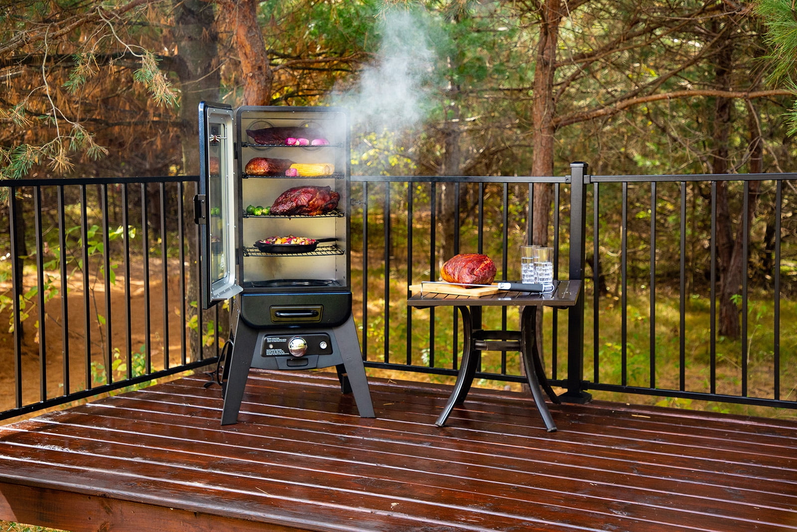 Pit Boss 3-Series Vertical Smoker - Blue Hammertone