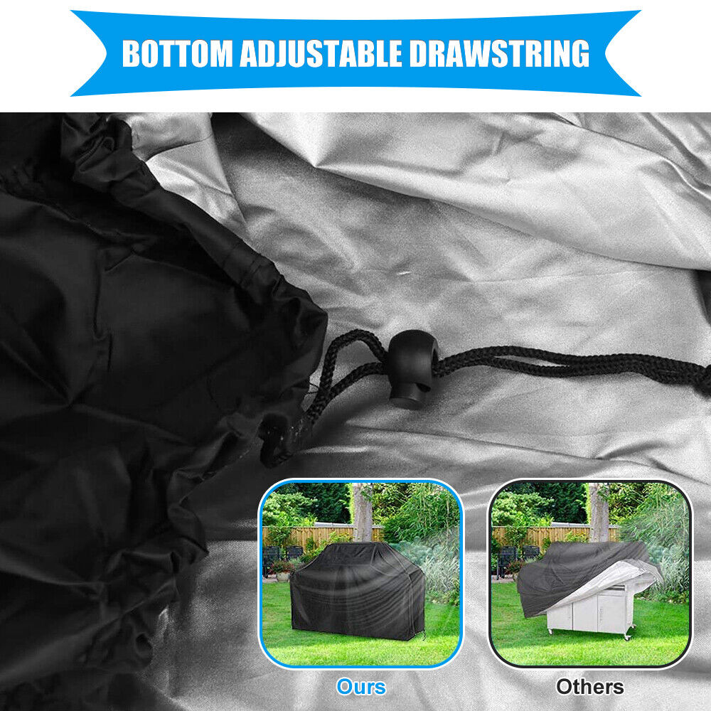 57" Waterproof Outdoor BBQ Gas Grill Cover, Heavy-Duty