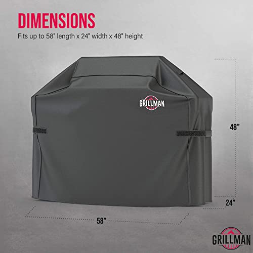 Grillman Premium Outdoor BBQ Grill Cover, Rip-Proof - Large