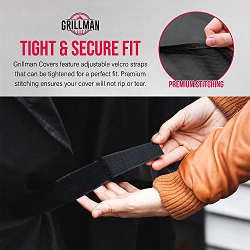 Grillman Premium Outdoor BBQ Grill Cover, Rip-Proof - Large