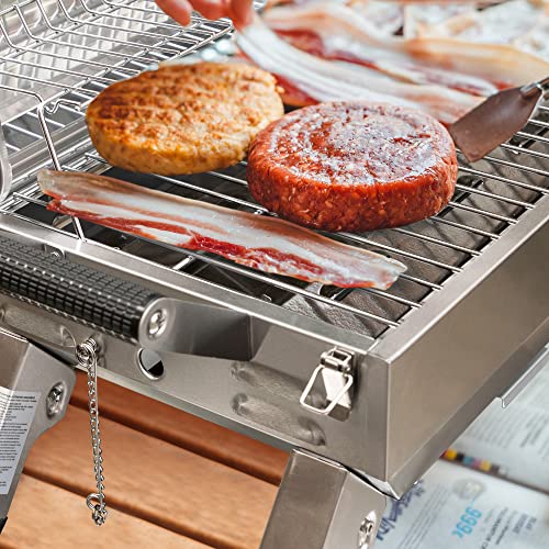 Portable Stainless Steel BBQ Grill, 10000 BTU
