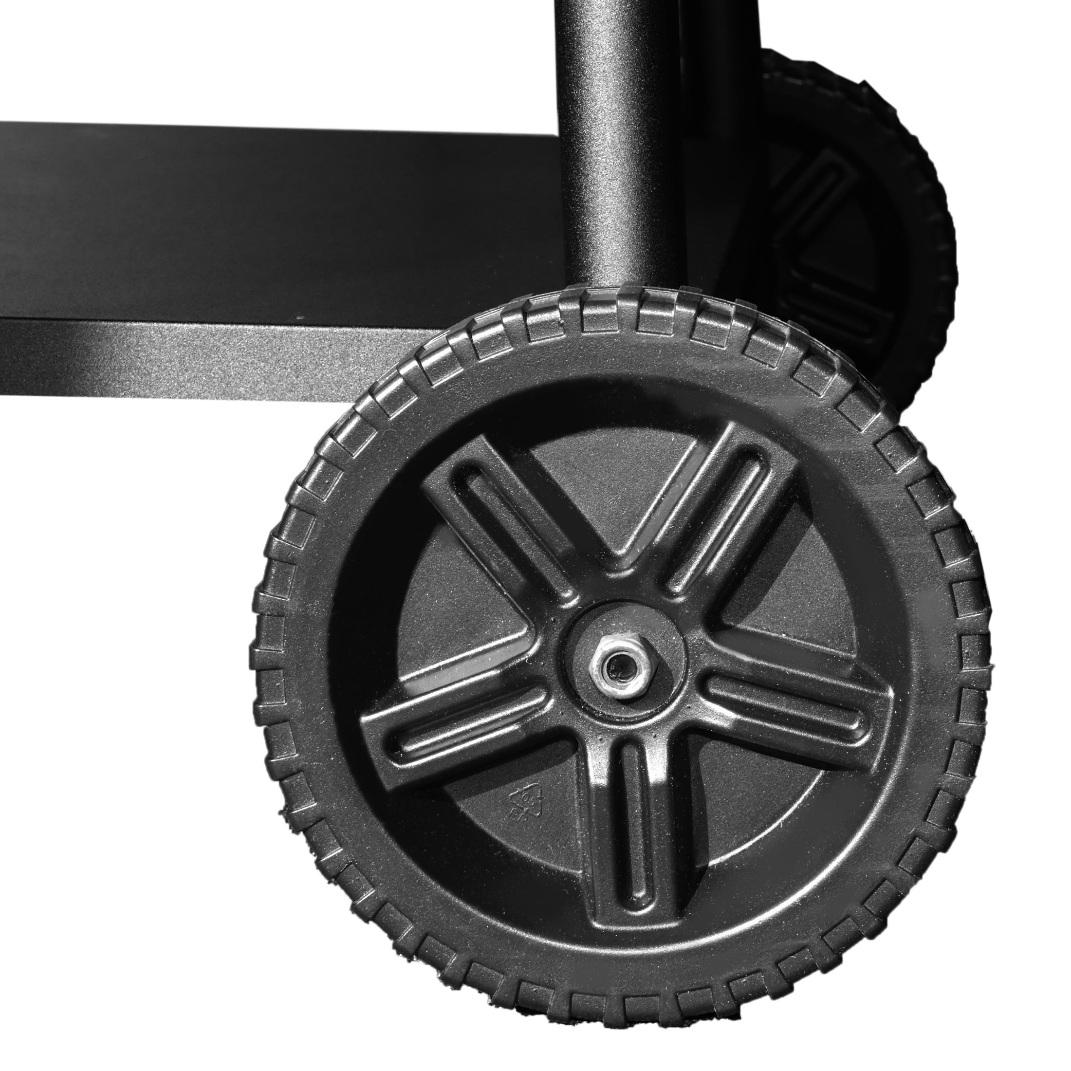 28" Offset Charcoal BBQ Smoker Grill, Black