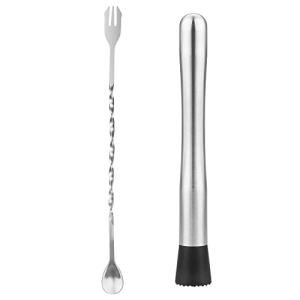 Tifanso 10" Muddler & Mixing Spoon Set