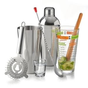 Libbey 9-Piece Mixologist Cocktail Set, Clear