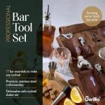 Barillio 17-Piece Travel Bartender Kit Bag