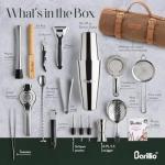 Barillio 17-Piece Travel Bartender Kit Bag