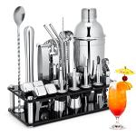 23-Piece Stainless Steel Cocktail Shaker Set