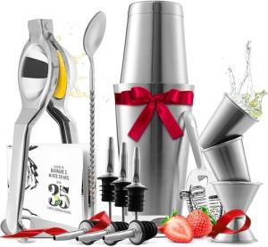 16-Piece Stainless Steel Cocktail Shaker Set