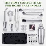 23-Piece Stainless Steel Cocktail Shaker Set