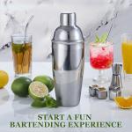 23-Piece Stainless Steel Cocktail Shaker Set