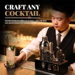 15-Piece Bartender Kit with Stand - Silver Set