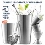 16-Piece Stainless Steel Cocktail Shaker Set