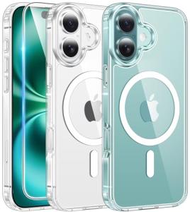 iPhone 16 Clear Case with Screen Protector