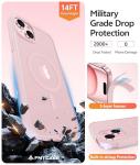 FNTCASE Light Pink iPhone 15, 14, 13 Case
