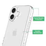 iPhone 16 Clear Protective Gel Phone Case
