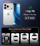 iPhone 17 Pro Max Clear Magnetic Case with Screen Protector