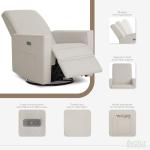 Evolur Harlow Power Glider Recliner with USB