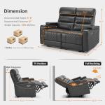 MCombo Zero Gravity Power Loveseat Recliner