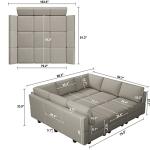 Belffin Modular Velvet Sofa with Storage Chaise