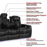 Valencia Tuscany Row of 3 Home Theater Seats