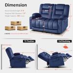 MCombo 55.9" Zero Gravity Power Reclining Loveseat