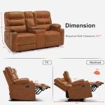 MCombo Zero Gravity Loveseat Recliner with Massage