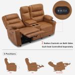 MCombo Zero Gravity Loveseat Recliner with Massage