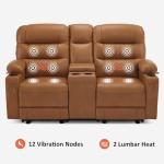 MCombo Zero Gravity Loveseat Recliner with Massage