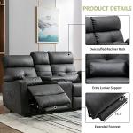 Power Reclining Loveseat with Console, Heat, Massage