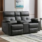 Power Reclining Loveseat with Console, Heat, Massage