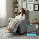 Grey Recliner Chair for Home Theater Seating