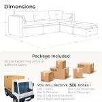 Chita Oversized U-Shaped Modular Cloud Sofa