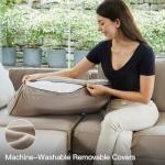 Belffin Grey Velvet Modular Sectional Sofa with Chaise