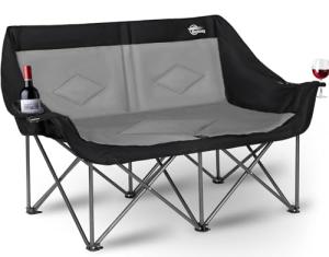 Bolosy Heavy Duty 2-Person Folding Loveseat Chair