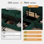 Belffin Velvet Modular Sectional Sofa with Chaise