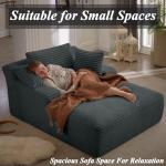 Nahenduo 67 Inch Oversized Chaise Lounge Sofa