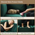 Belffin Velvet Modular Sectional Sofa with Chaise