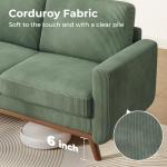 Vesgantti 68" Green Corduroy Loveseat Sofa